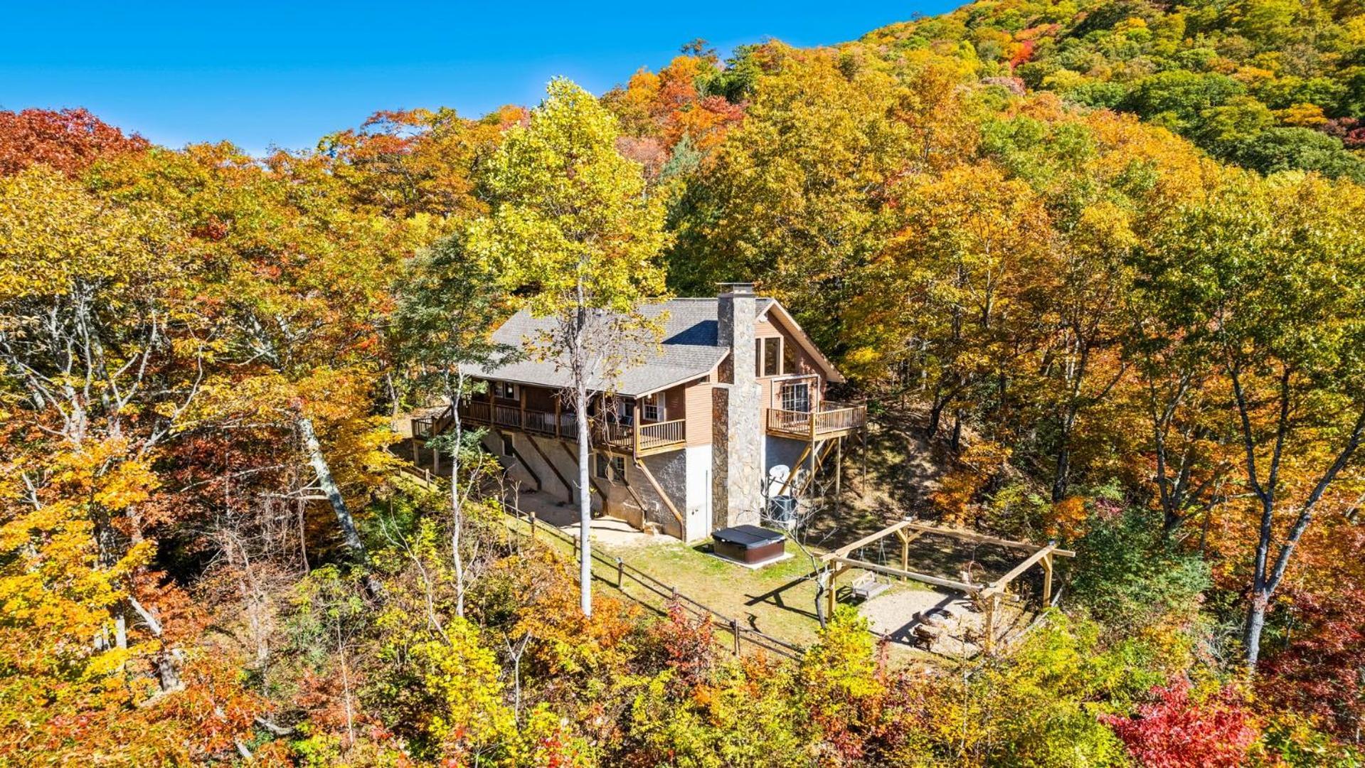 Maggie Valley Cabin With Beautiful Mountain Views, Hottub, Pet Friendly, Gameroom, Fireplace Exterior foto
